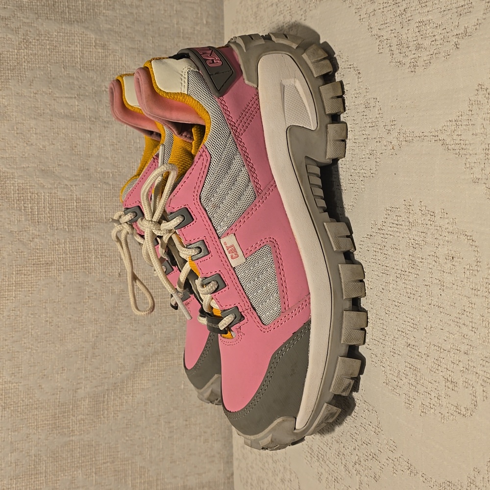 Womens Pink CAT Caterpillar Composite Toe Work Shoes Dr. Scholl's Size 7 1/2 - Picture 3 of 8